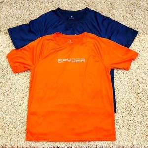 2 Spyder Boys Rashguards Size XL